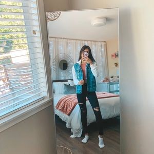 **NEVER WORN** Oversized Denim Hoodie Jacket